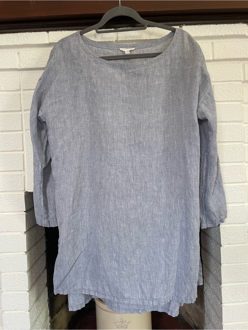 Eileen Fisher Chambray Linen Tunic